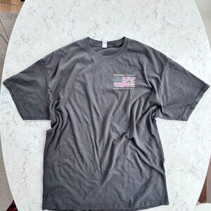 Vintage Broome County Sheriff’s Office Tee Faded Black Graphic T-Shirt XL